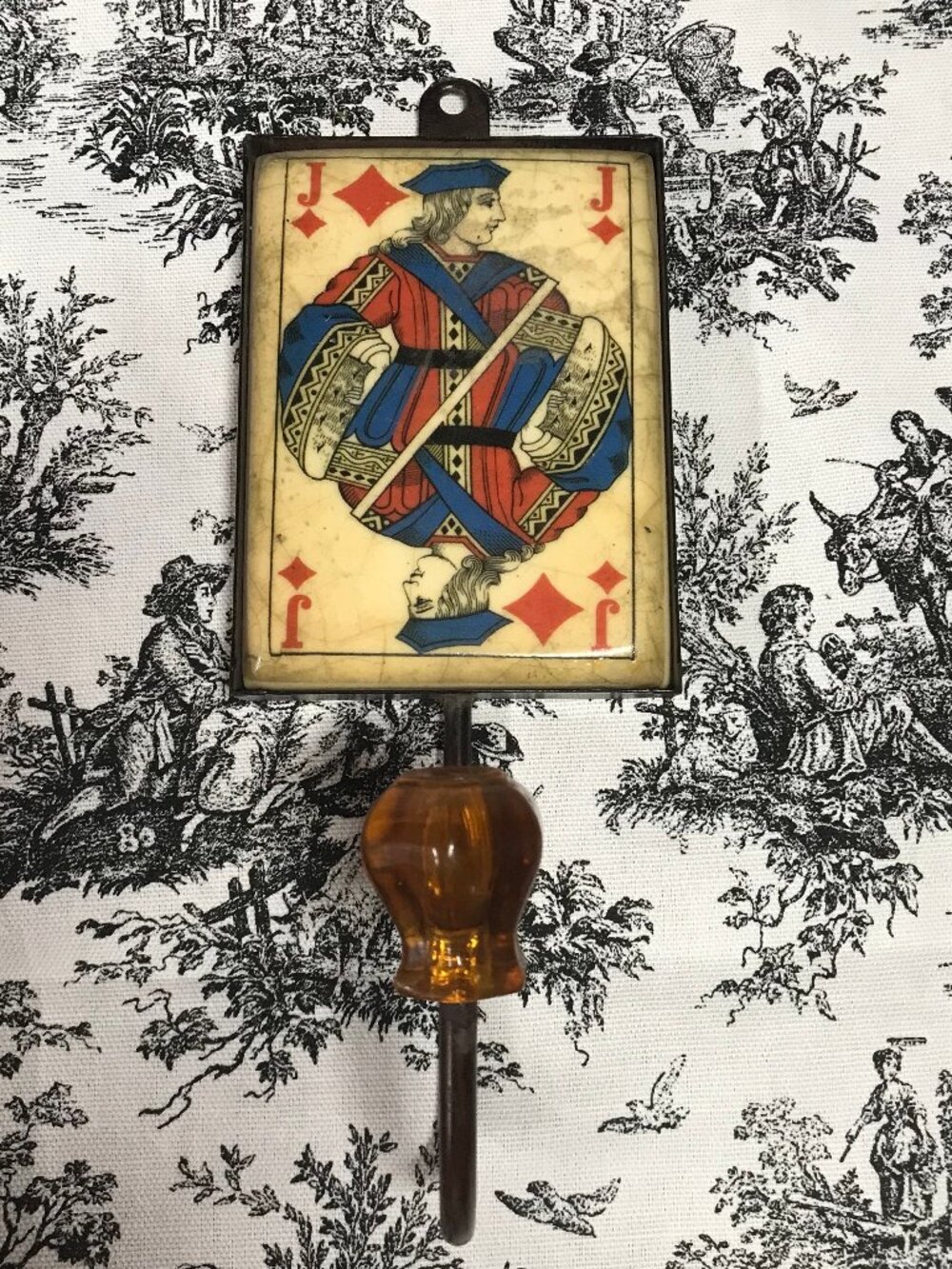 Jack Of Diamonds Wall Hook